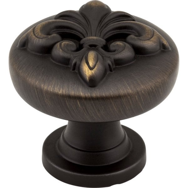 Jeffrey Alexander 1-3/8" Diameter Antique Brushed Satin Brass Lafayette Cabinet Knob 218ABSB - main